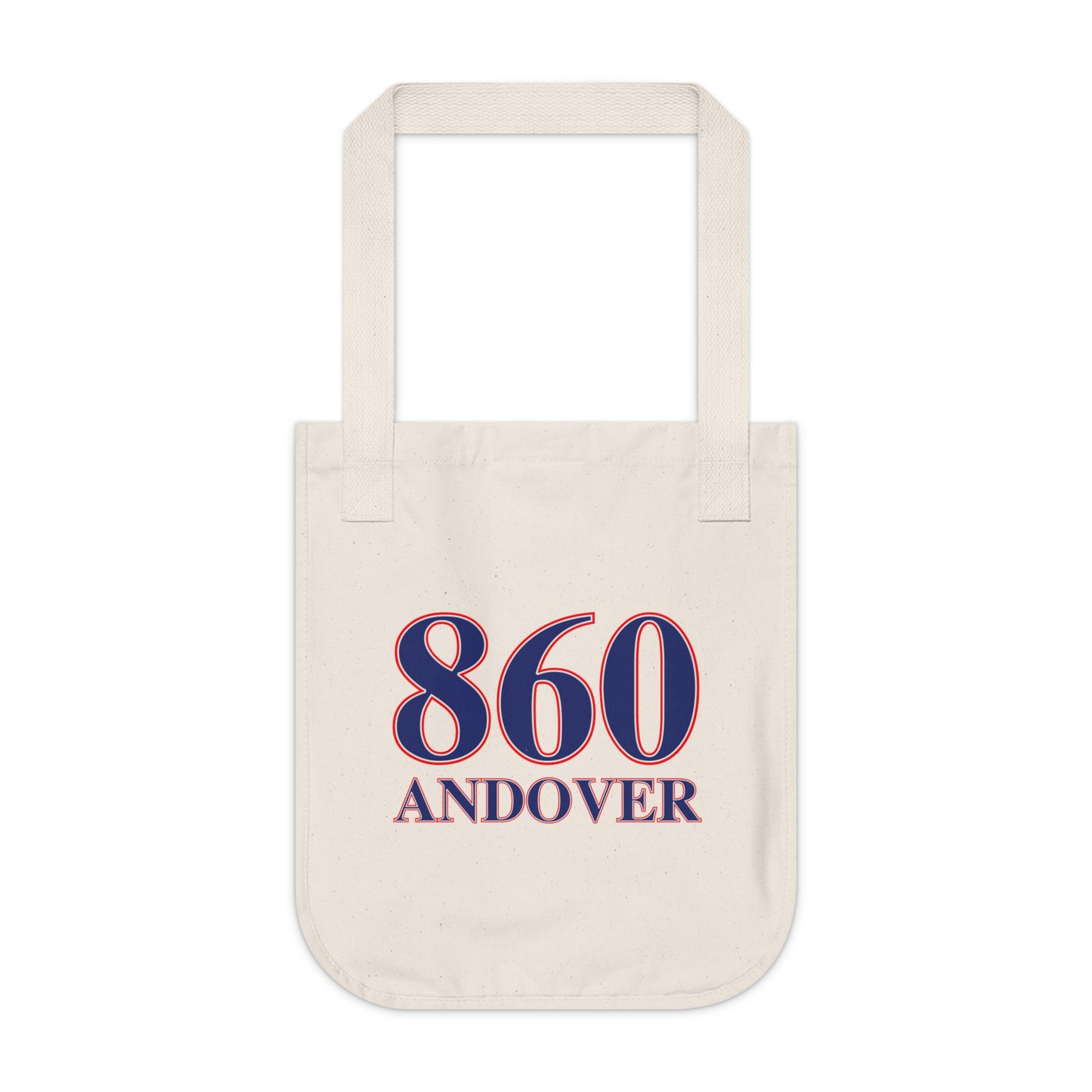 860 Andover Red, White & Blue Organic Canvas Tote Bag