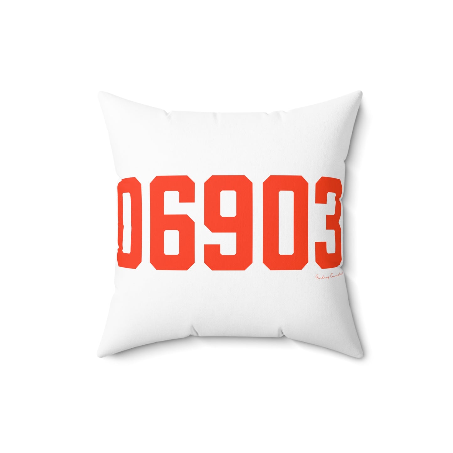 06903 Stamford Connecticut Zip Code Spun Polyester Square Pillow