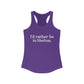 I'd rather be in Shelton Women's Ideal Racerback Tank