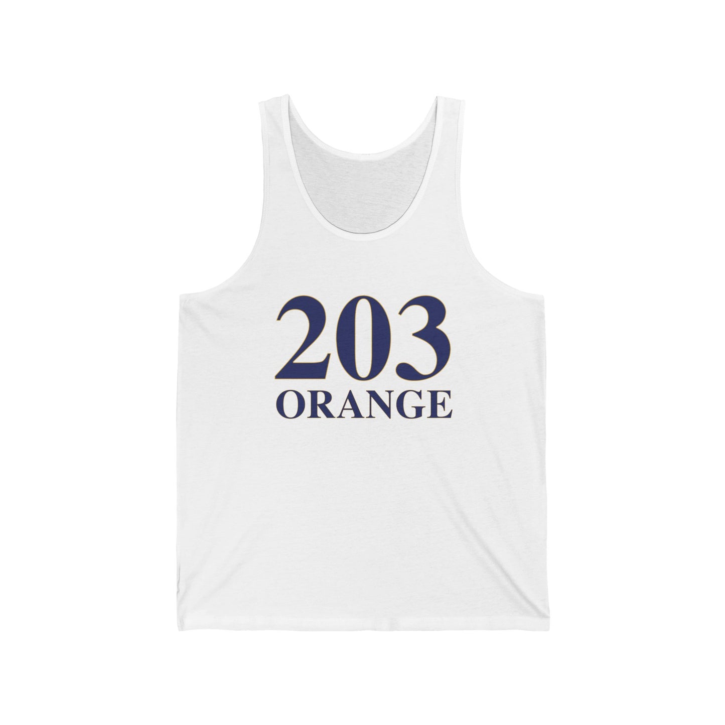 203 Orange Unisex Jersey Tank Top