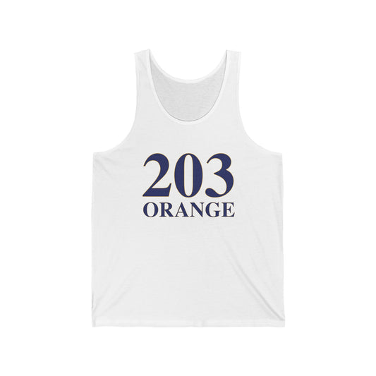203 Orange Unisex Jersey Tank Top