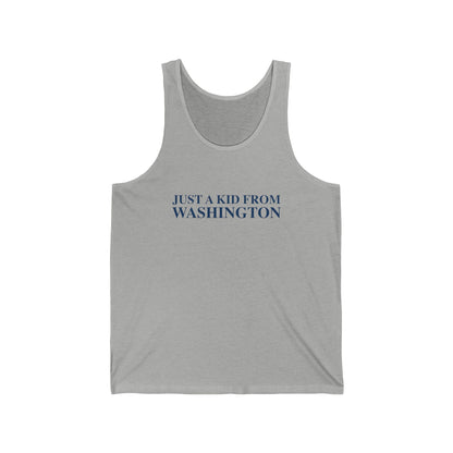Just a kid from Washington Unisex Jersey Tank Top