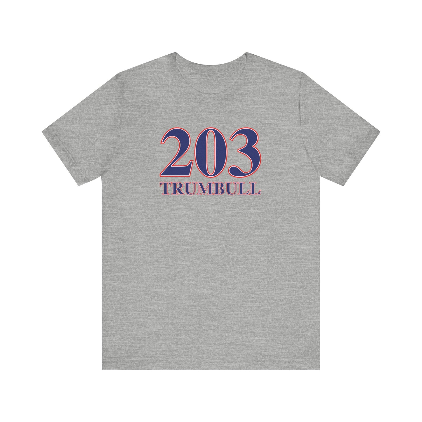 203 Trumbull Red White & Blue Unisex Jersey Short Sleeve T-Shirt