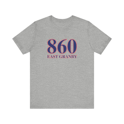 860 East Granby Red White & Blue Unisex Jersey Short Sleeve T-Shirt