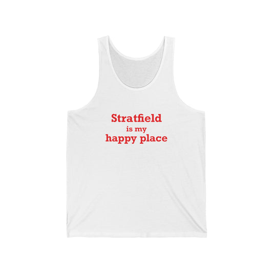 Stratfield Is My Happy Place Unisex Jersey Tank Top