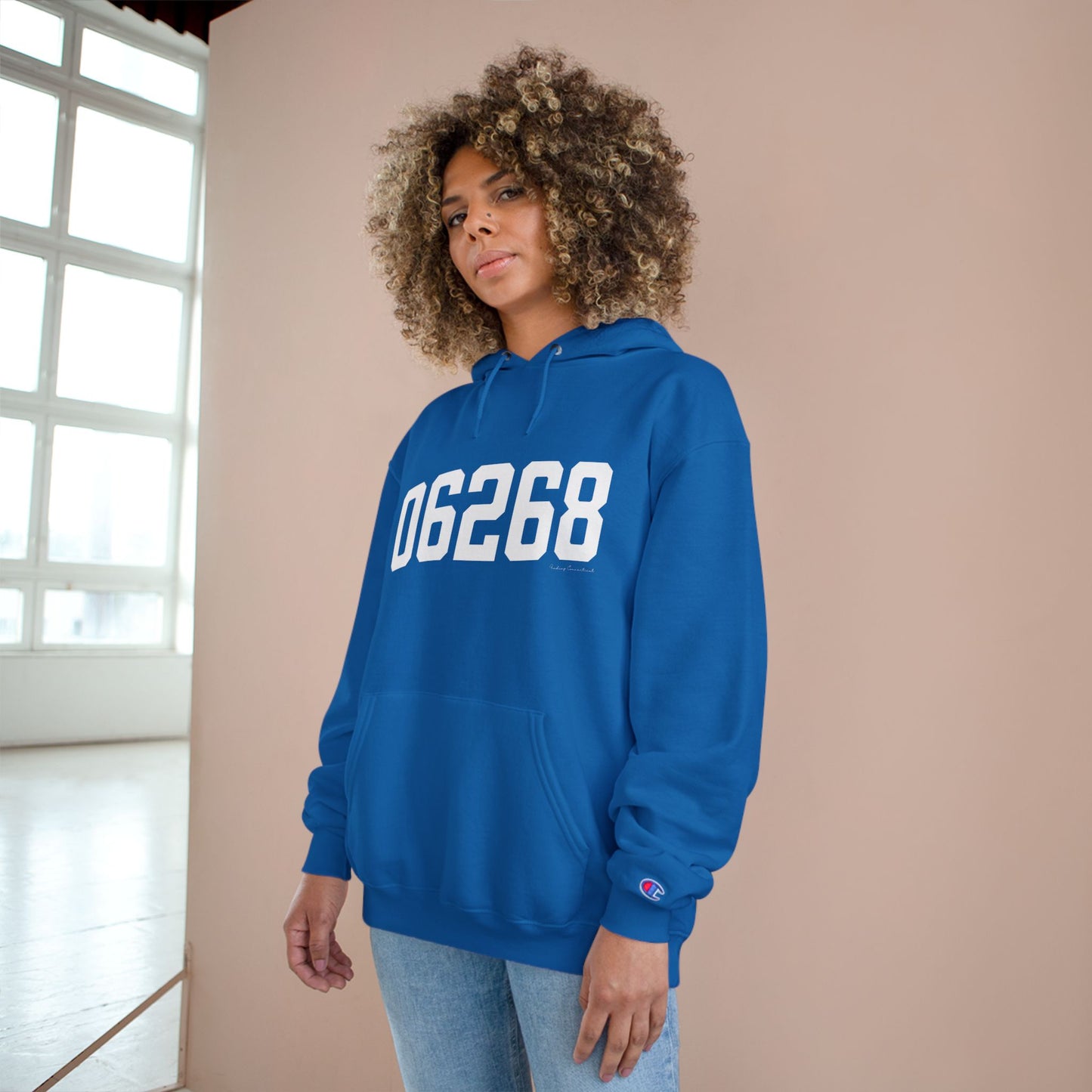 06268 Storrs CT Zip Code Champion Hoodie