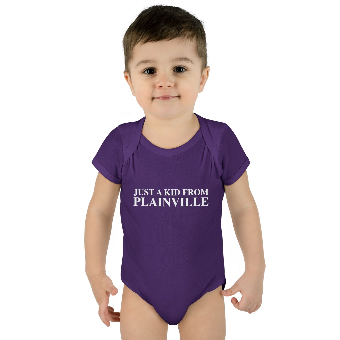 Just a kid from Plainville Infant Baby Rib Bodysuit
