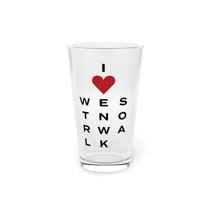 West Norwalk Vision Pint Glass, 16oz