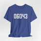 06043 Bolton CT Zip Code Unisex Jersey Short Sleeve T-Shirt