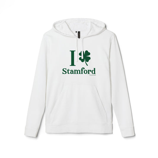 I Clover Stamford (Green) adidas® Unisex Fleece Hoodie