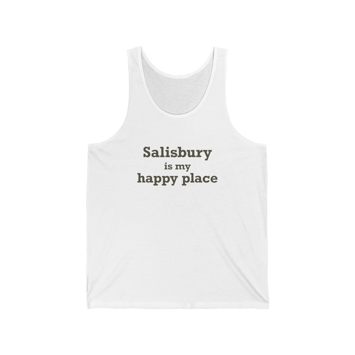 Salisbury is My Happy Place Unisex Jersey Tank Top