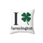 I Clover Farmington Spun Polyester Square Pillow