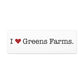 I Heart Greens Farms. Matte Canvas, Stretched, 1.25"