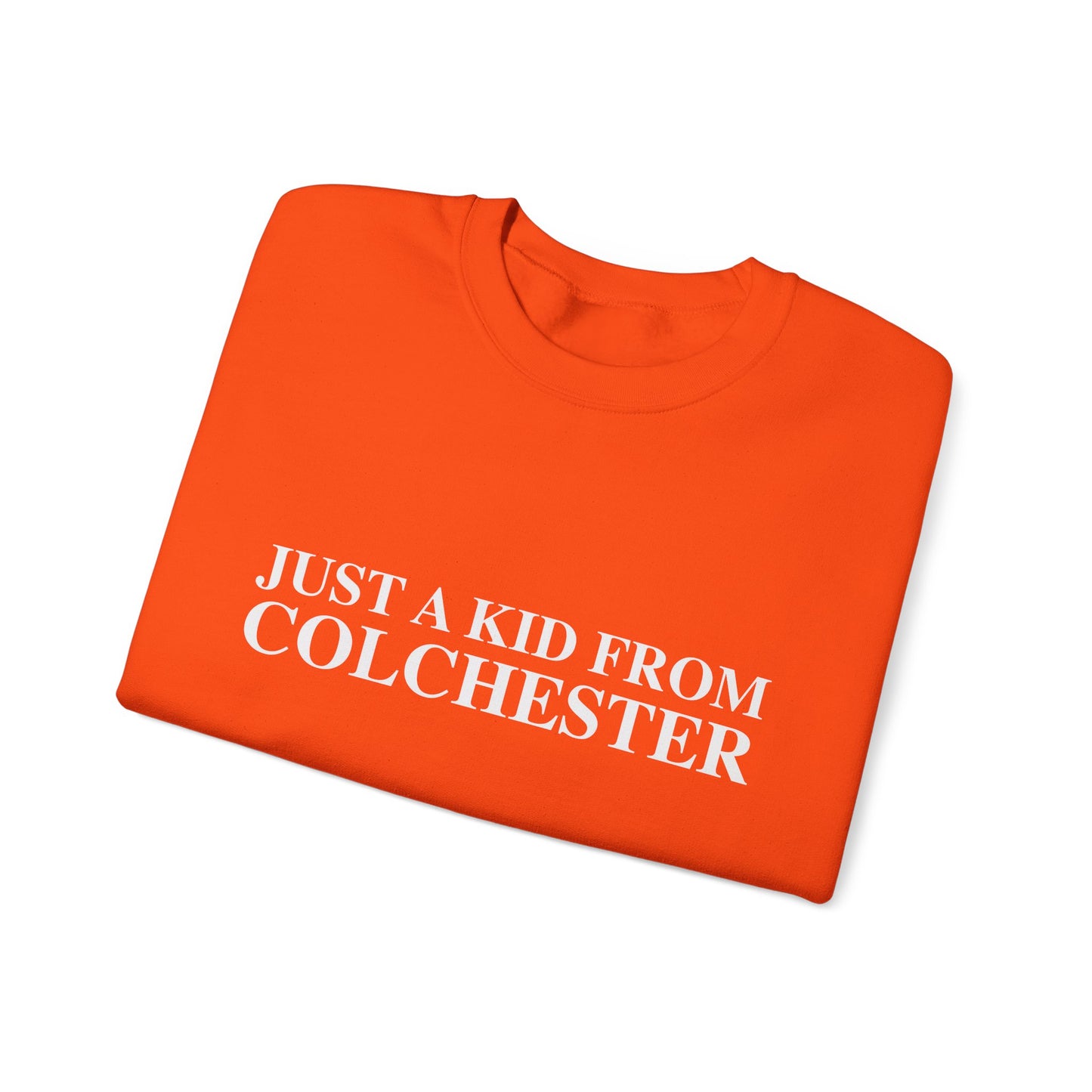 Just a kid from Colchester Unisex Heavy Blend™ Crewneck Sweatshirt