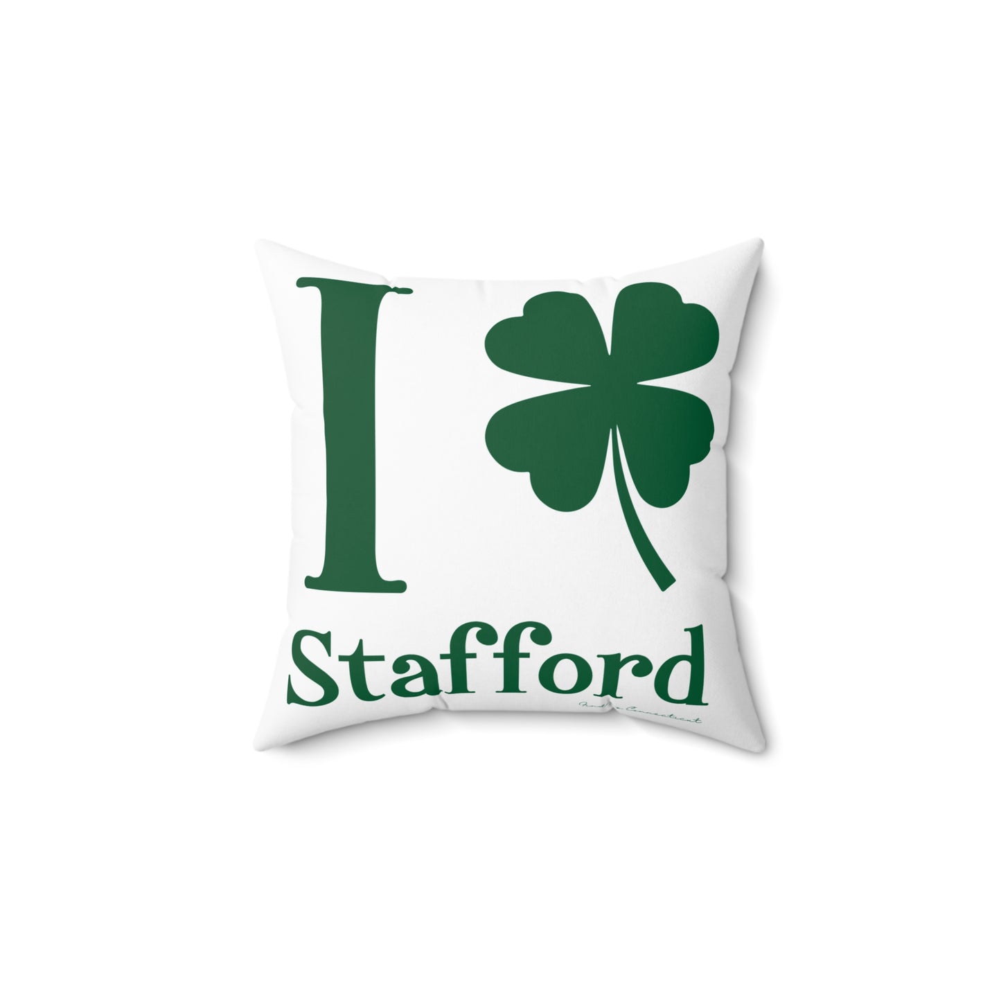 I Clover Stafford Spun Polyester Square Pillow