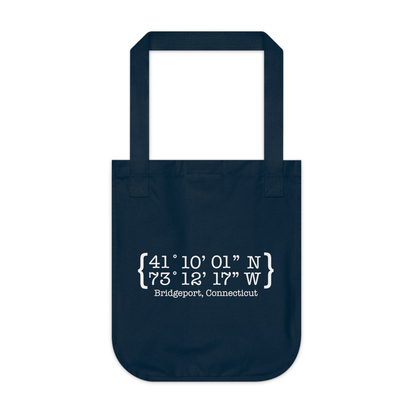 Bridgeport Coordinates Organic Canvas Tote Bag