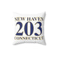 New Haven 203 Connecticut Polyester Square Pillow