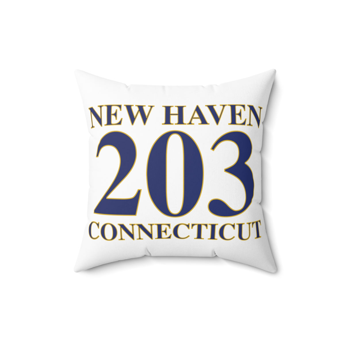 New Haven 203 Connecticut Polyester Square Pillow