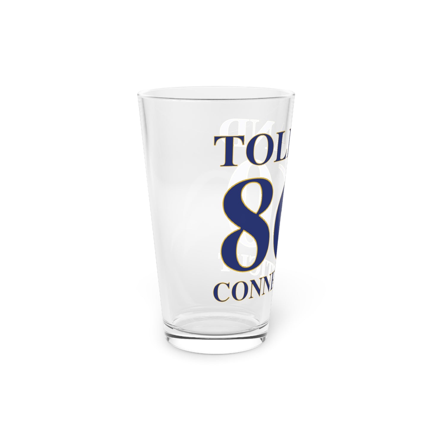 Tolland 860 Connecticut Pint Glass, 16oz