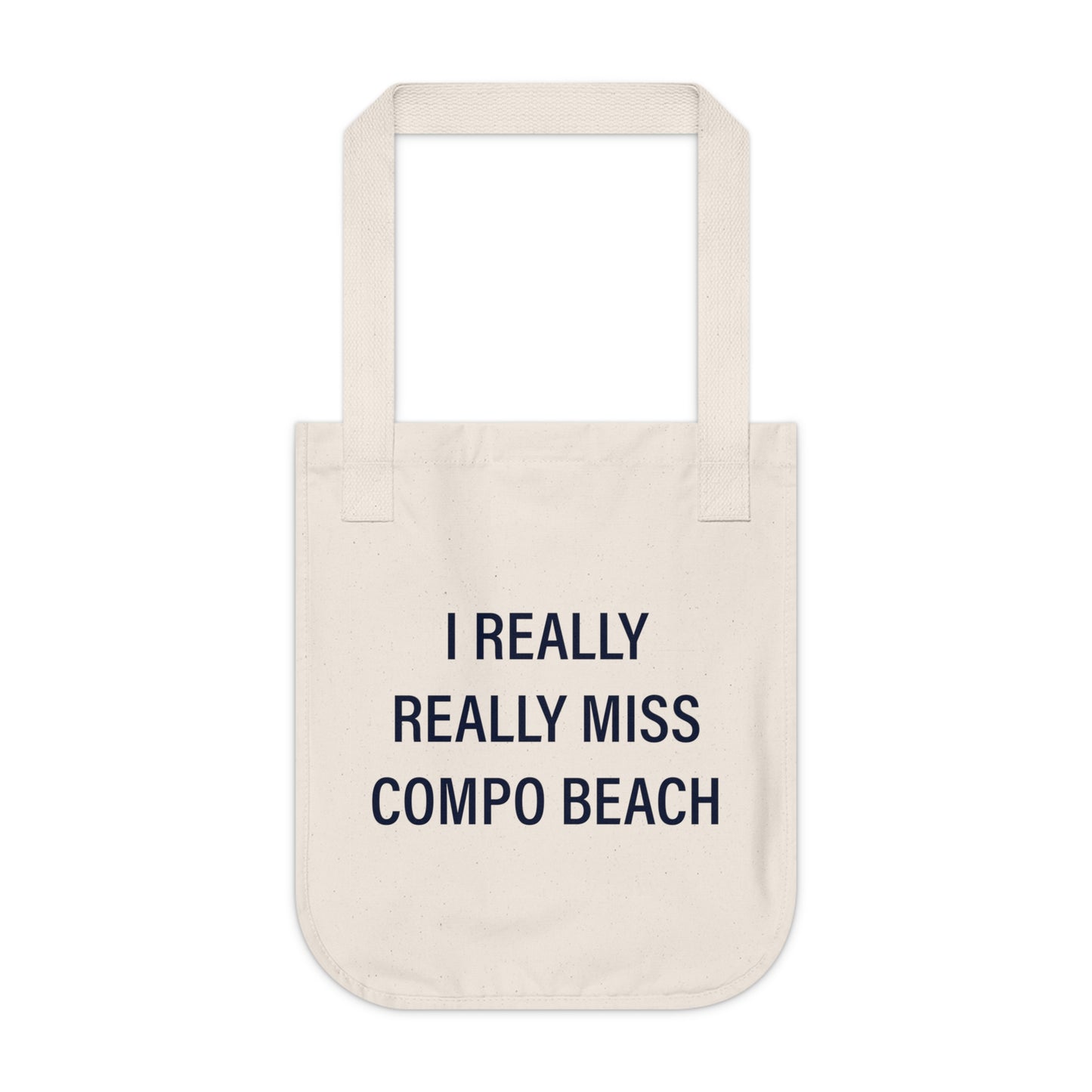 I Really Really Miss Compo Beach Organic Canvas Tote Bag