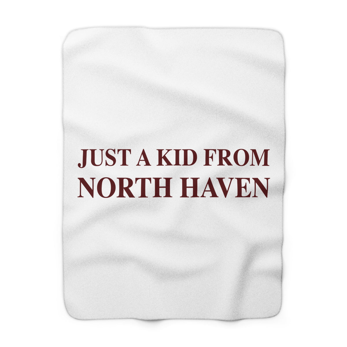 Just a kid from North Haven Sherpa Fleece Blanket