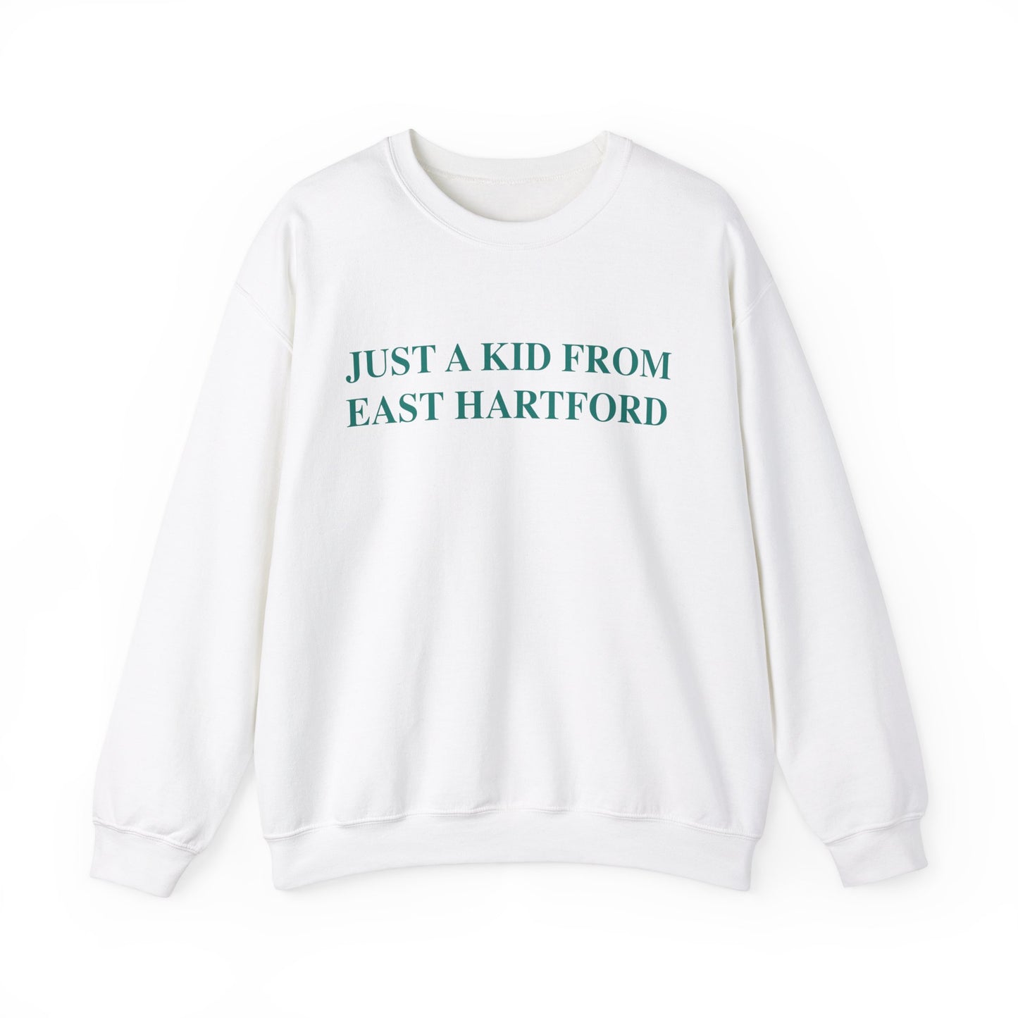 Just a kid from East Hartford Unisex Heavy Blend™ Crewneck Sweatshirt