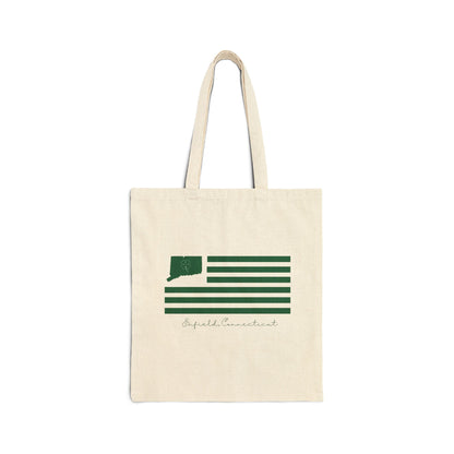 Enfield Connecticut St. Patrick’s Day Flag Cotton Canvas Tote Bag
