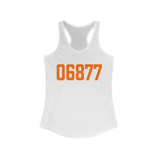 06877 Ridgefield Connecticut Zip Code Women's Ideal Racerback Tank Top