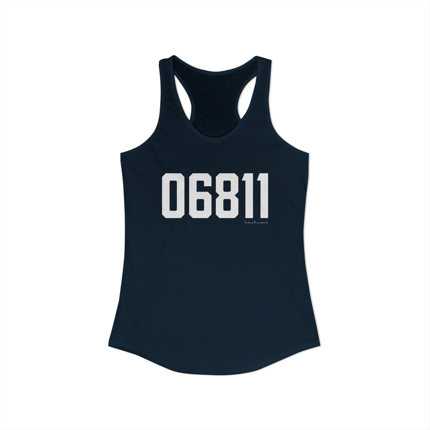 06811 Danbury CT Zip Code Women's Ideal Racerback Tank Top