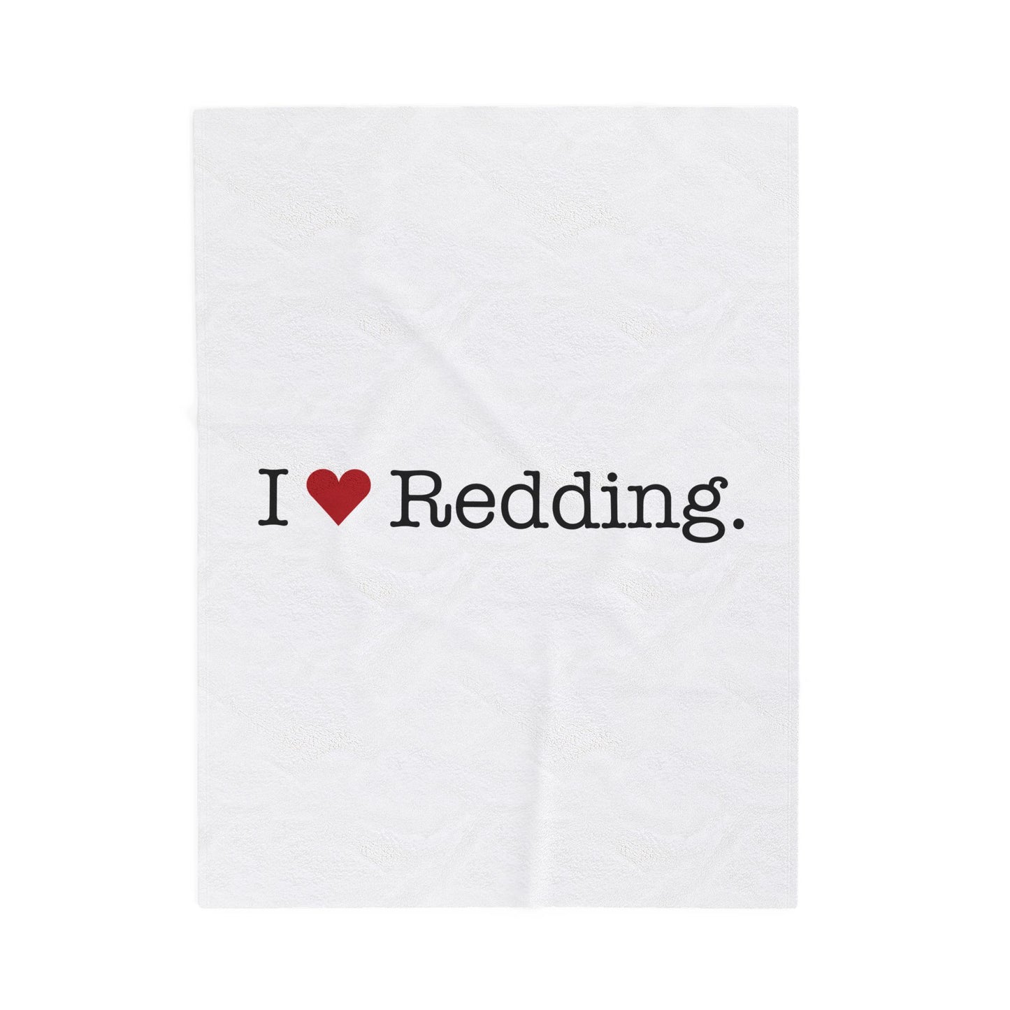 I Heart Redding. Velveteen Plush Blanket