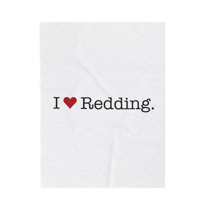 I Heart Redding. Velveteen Plush Blanket