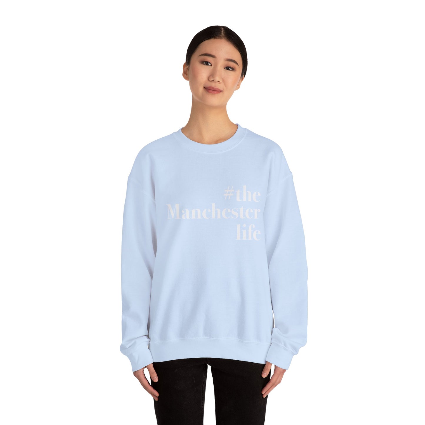 #themanchesterlife Unisex Heavy Blend™ Crewneck Sweatshirt