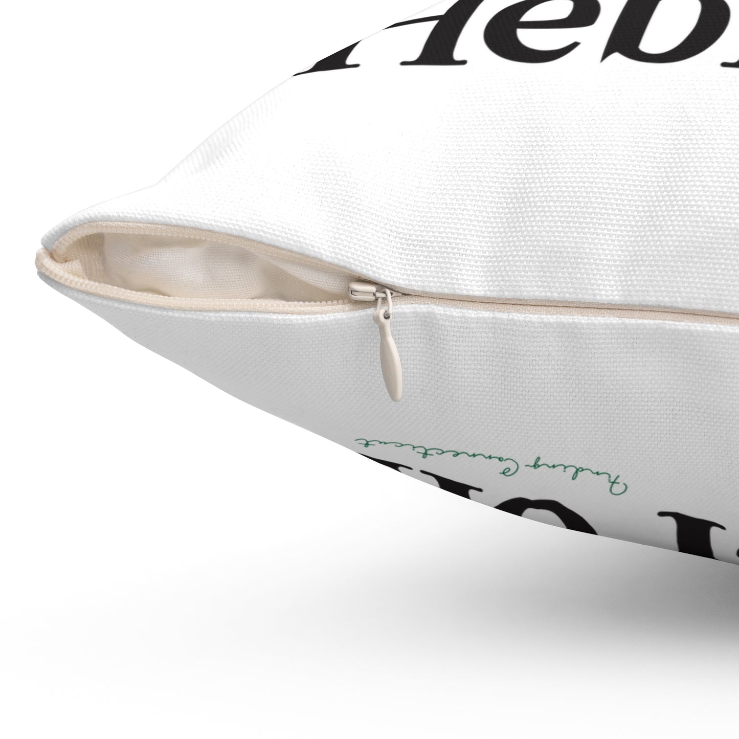 I Clover Hebron Spun Polyester Square Pillow