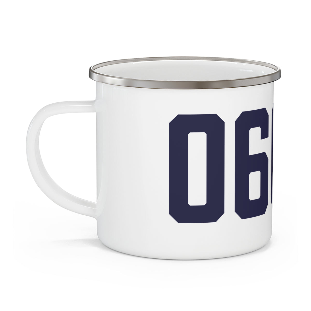 06067 Rocky Hill Connecticut Zip Code Enamel Camping Mug
