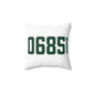 06851 Norwalk Connecticut Zip Code Spun Polyester Square Pillow