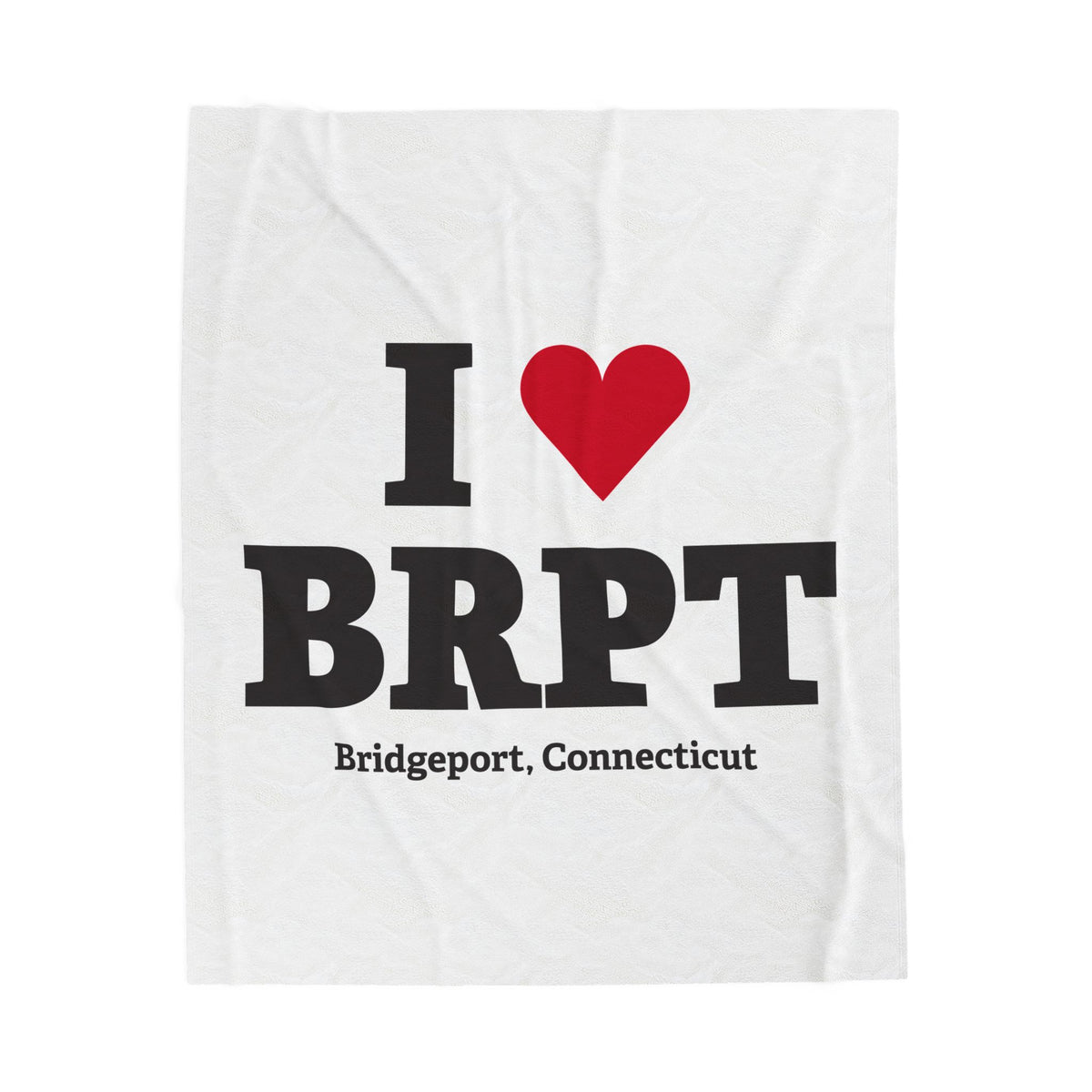 I Heart BRPT Velveteen Plush Blanket