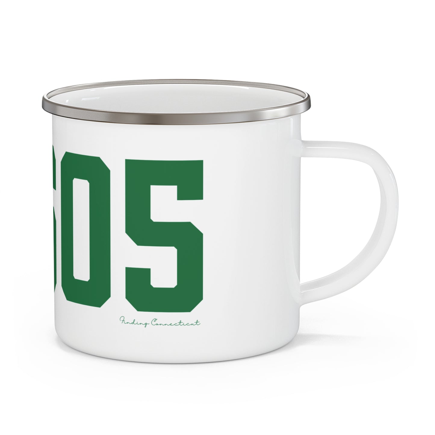 06605 Bridgeport Connecticut Zip Code Enamel Camping Mug