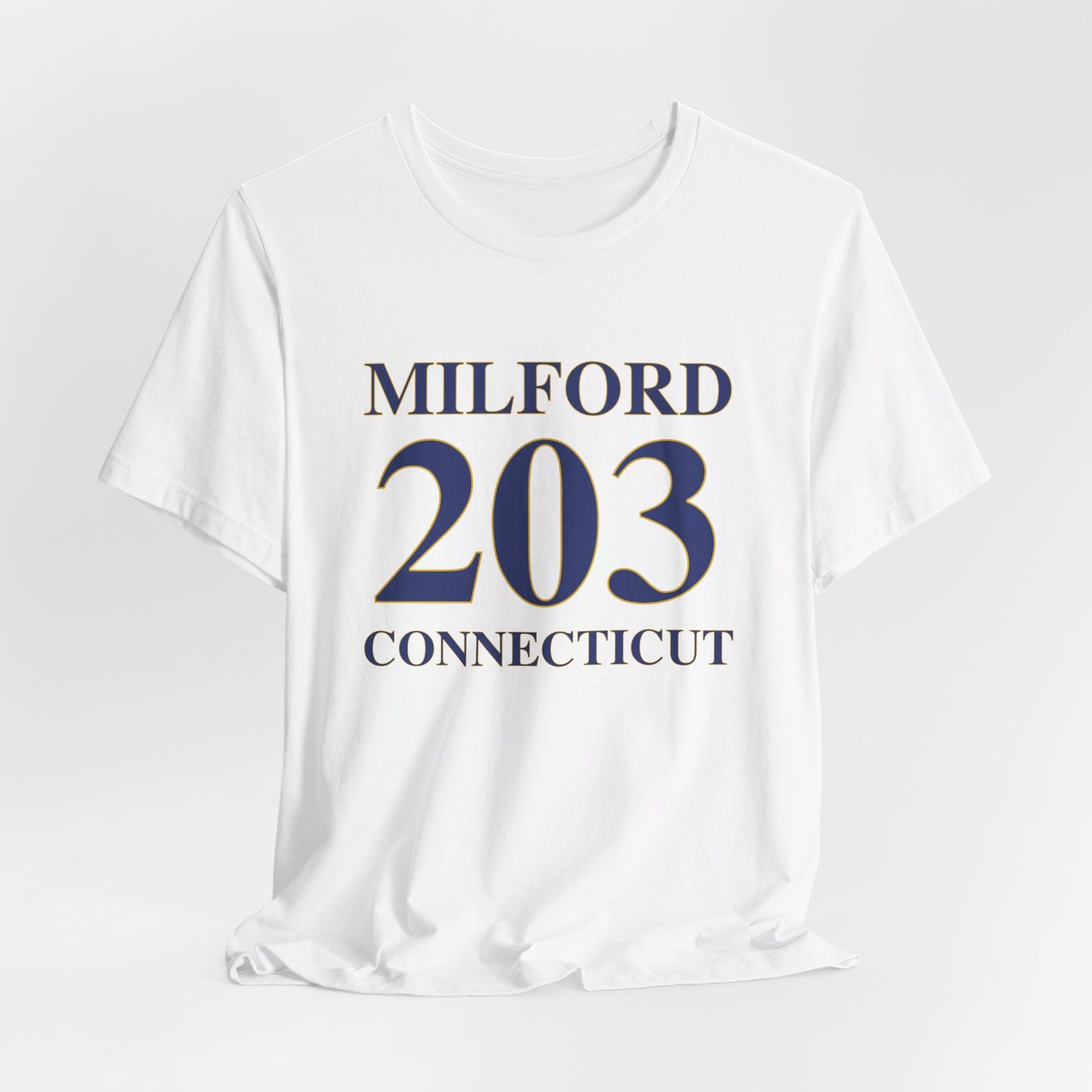 Milford 203 Connecticut Unisex Jersey Short Sleeve Tee