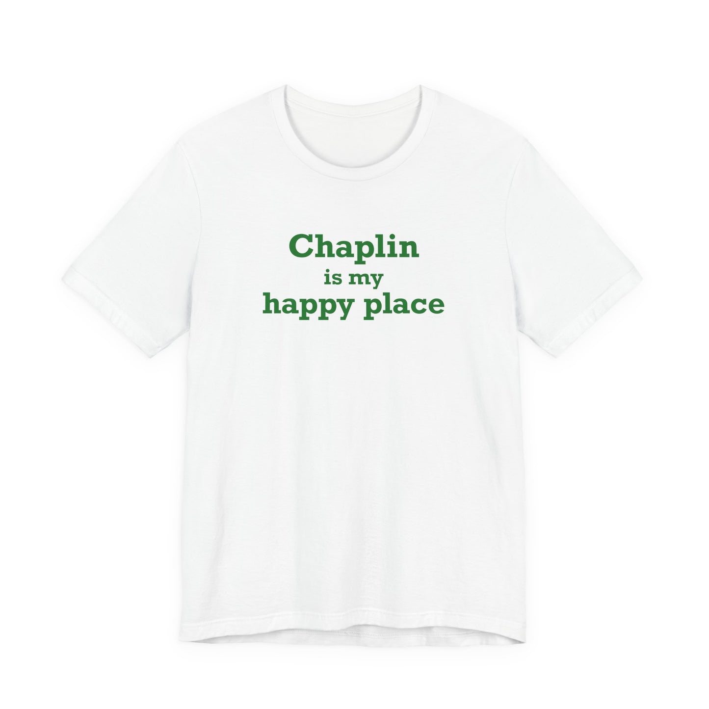Chaplin is My Happy Place Unisex Jersey Short Sleeve T-Shirt