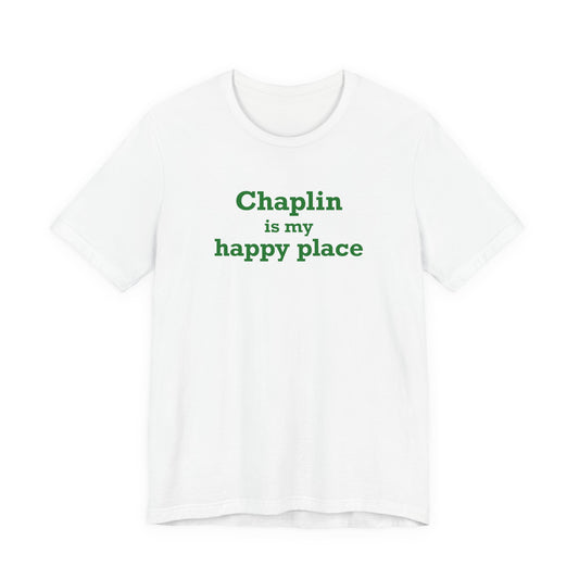 Chaplin is My Happy Place Unisex Jersey Short Sleeve T-Shirt