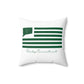 Derby Connecticut St. Patrick’s Day Flag Spun Polyester Square Pillow