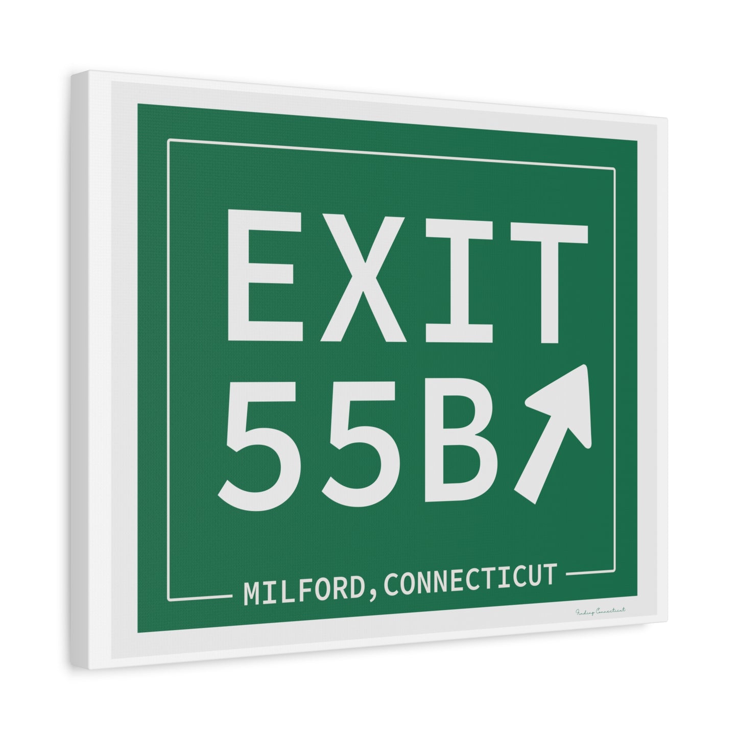 Vintage Exit 55B WCP Sign Matte Canvas, Stretched, 1.25"