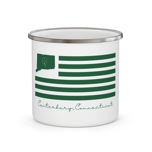 Canterbury Connecticut St. Patrick’s Day Flag Enamel Camping Mug