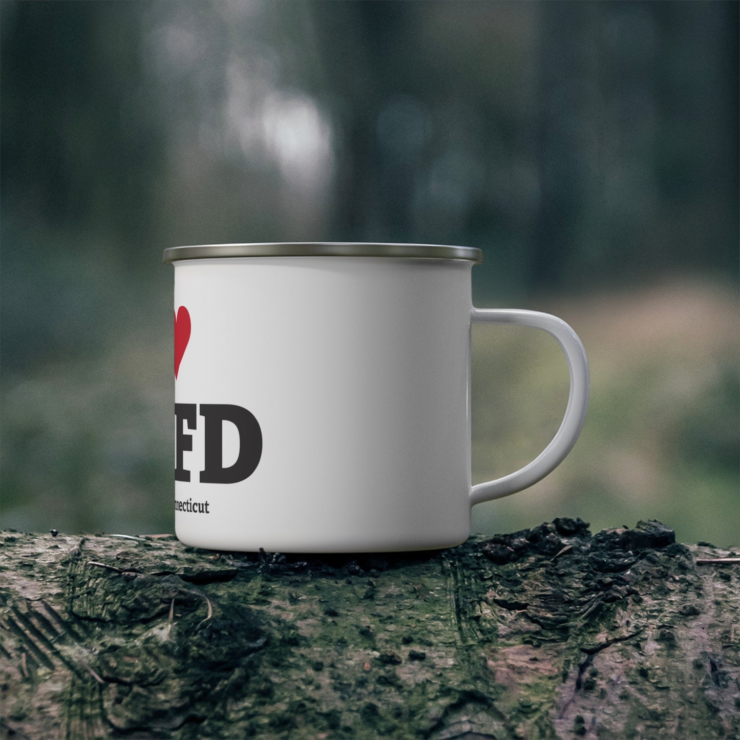 I Heart NWFD Enamel Camping Mug