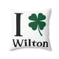 I Clover Wilton Spun Polyester Square Pillow