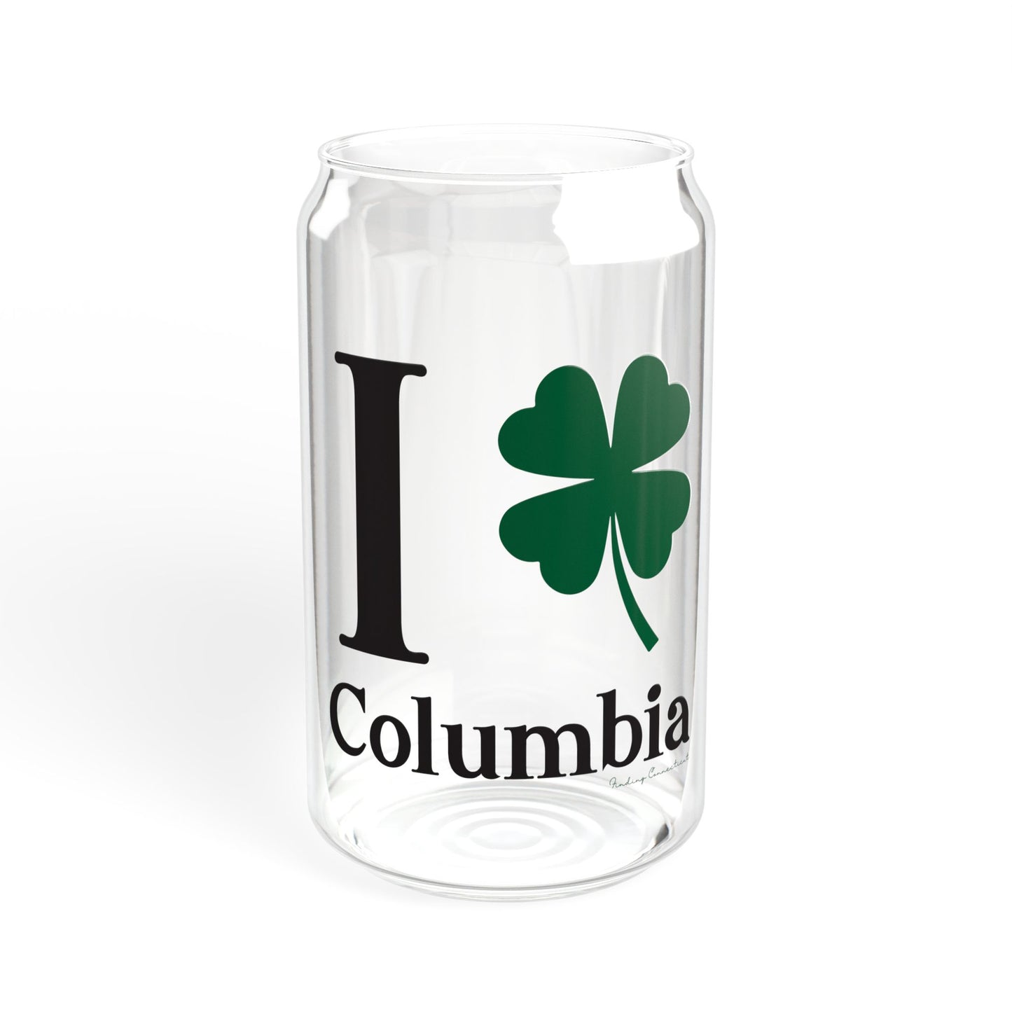 I Clover Columbia Sipper Glass, 16oz