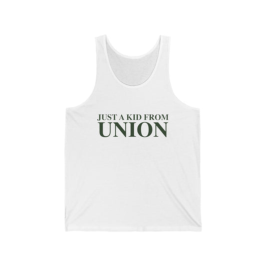 Just a kid from Union Unisex Jersey Tank Top