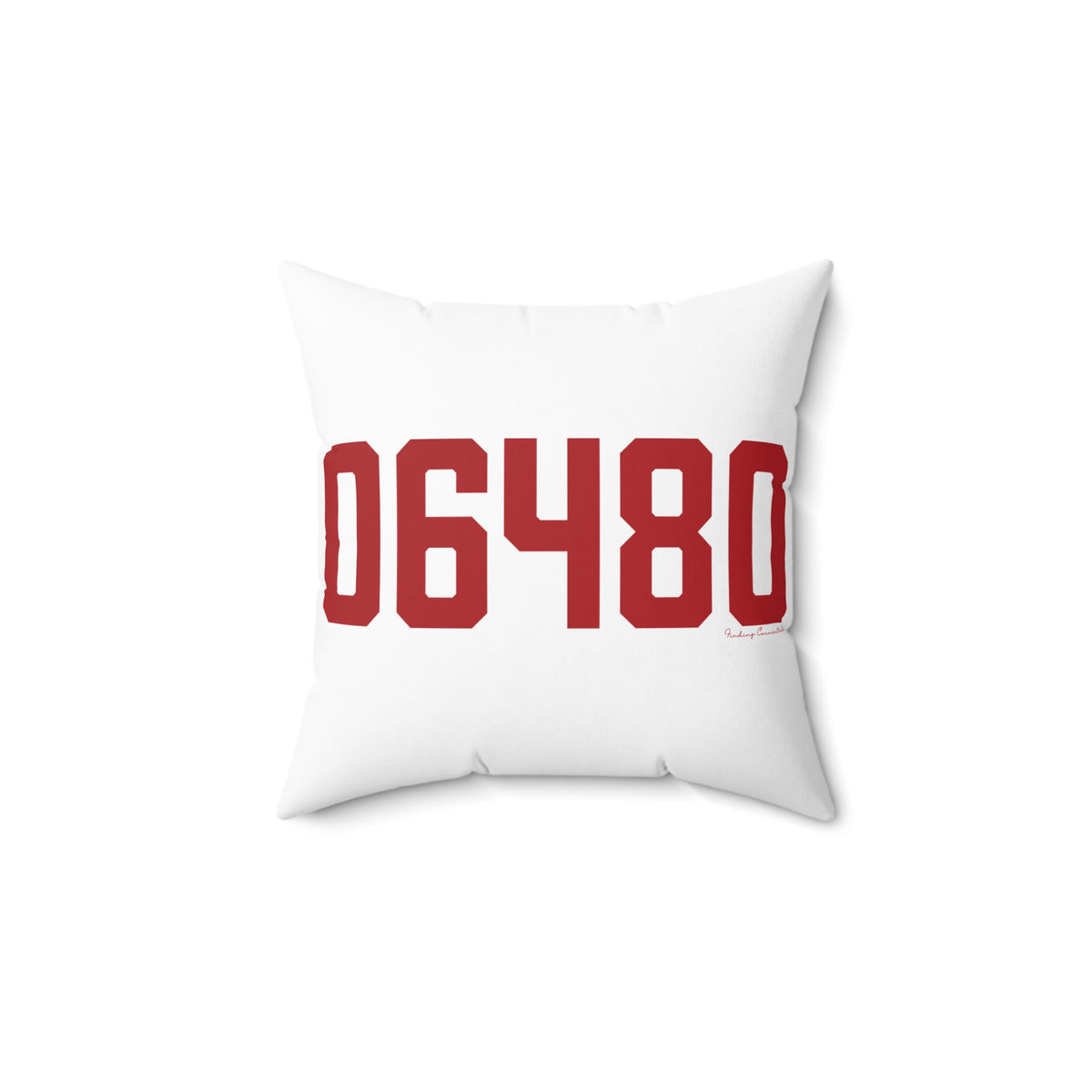 06480 Portland Connecticut Zip Code Spun Polyester Square Pillow