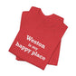 Weston Is My Happy Place Unisex Jersey Short Sleeve T-Shirt