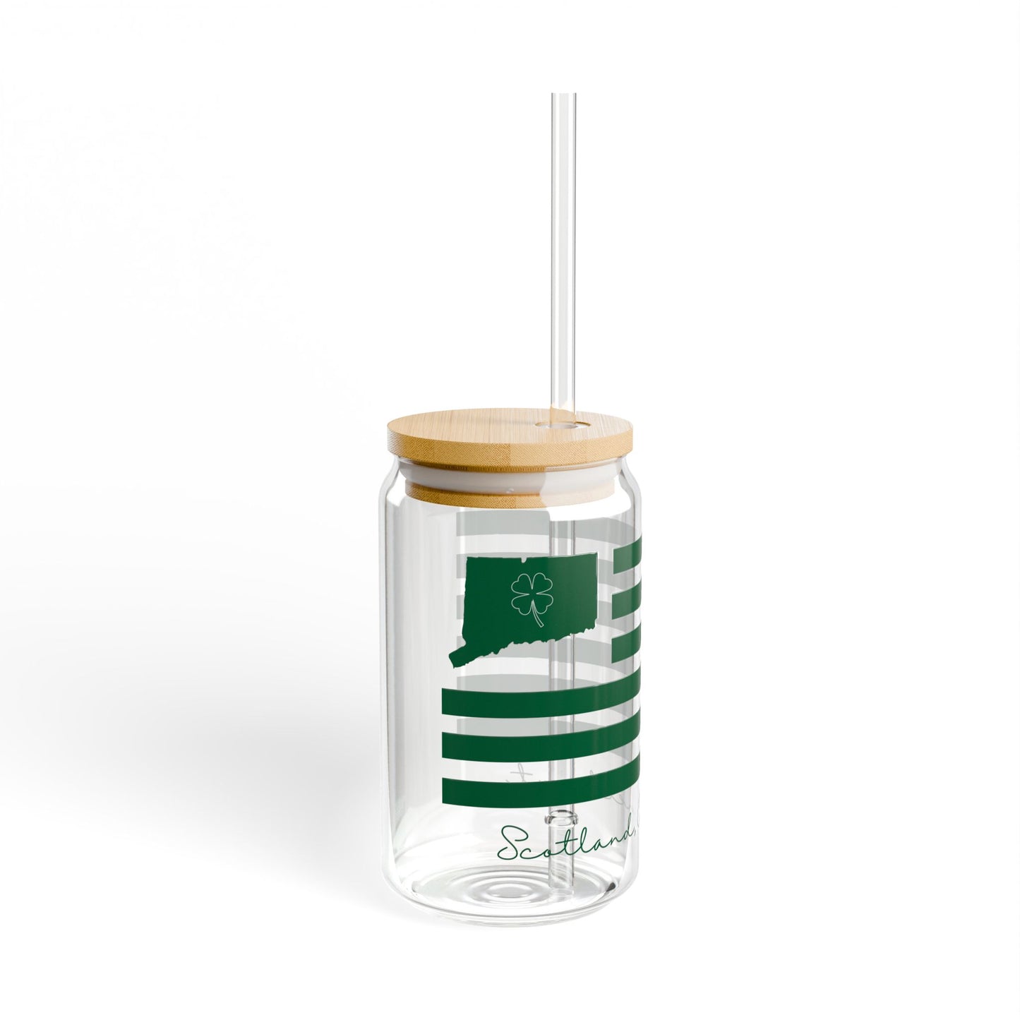 Scotland Connecticut St. Patrick’s Day Flag Sipper Glass, 16oz